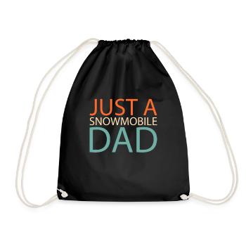 Schneemobil Motorschlitten Juste un papa motoneige - Sac de sport léger - noir - Devant