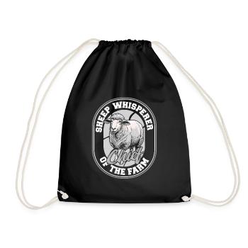 Shepherd Sheep Chief of the Farm - Drawstring Bag - black - Front