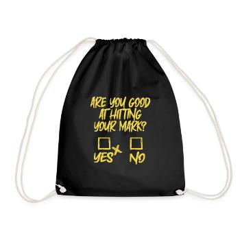 Hunting Hunter Hunting Funny - Drawstring Bag - black - Front