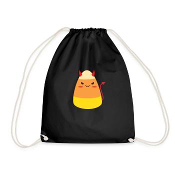 Candy Corn Teufel Kostüm Halloween Kinder Candy Co - Turnbeutel - Schwarz - Vorne