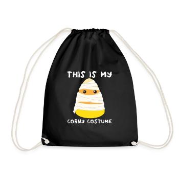 Das ist mein kitschiges Kostüm, Mama Candy Corn - Turnbeutel - Schwarz - Vorne