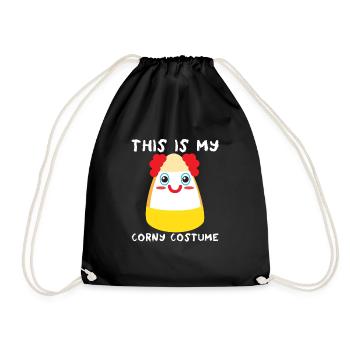 Das ist mein kitschiges Kostüm für Kinder Clown Ca - Turnbeutel - Schwarz - Vorne