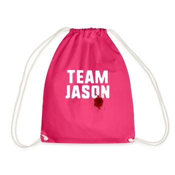 Team Jason - Drawstring Bag - fuchsia - Front