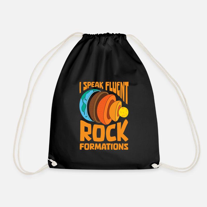 Geology Geologist - Drawstring Bag - black