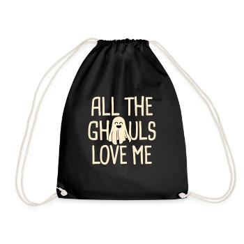 Tous Les goules m’aiment Enfants Garçons Tout-petit Hal - Sac de sport léger - noir - Devant