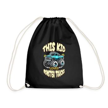 Ce gamin adore le Monster Truck de Monster Tr - Sac de sport léger - noir - Devant