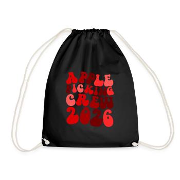 Apple Picking Crew 2026 Orchard Apple Picking Crew - Drawstring Bag - black - Front
