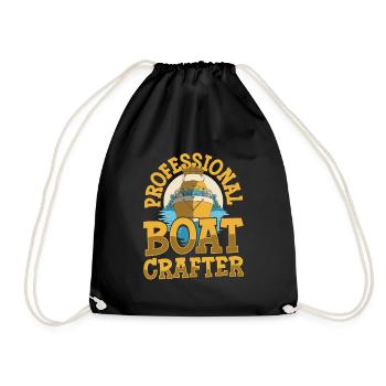 Boat builders - Drawstring Bag - black - Front