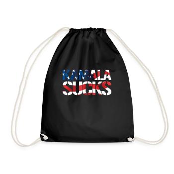 Kamala annoys the anti-Kamala hatred against Kamala Har - Drawstring Bag - black - Front