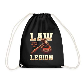 Équipe d’huissiers de justice - Sac de sport léger - noir - Devant