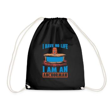Presenter - Drawstring Bag - black - Front
