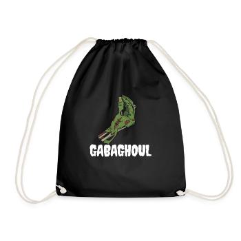 Gabaghoul Italienischer Halloween-Zombie-Gabagool - Turnbeutel - Schwarz - Vorne