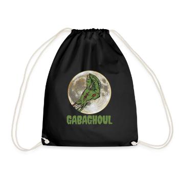 Gabaghoul Italienischer Halloween-Zombie-Gabagool - Turnbeutel - Schwarz - Vorne