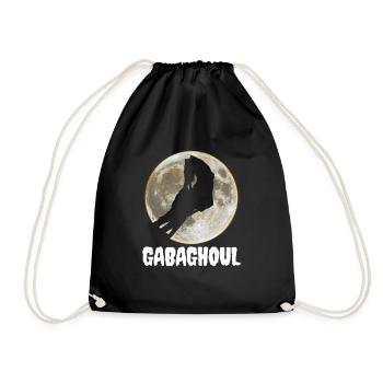 Gabaghoul Italienischer Halloween-Zombie-Gabagool - Turnbeutel - Schwarz - Vorne
