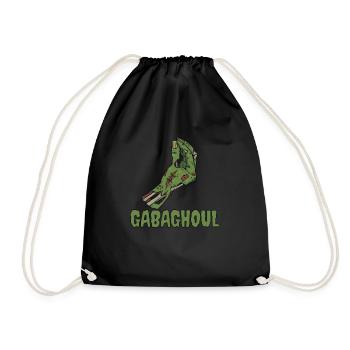 Gabaghoul Italienischer Halloween-Zombie-Gabagool - Turnbeutel - Schwarz - Vorne