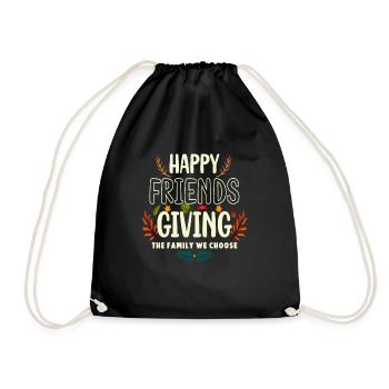 Heureux amis de la famille que nous choisissons - Sac de sport léger - noir - Devant