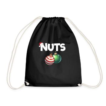 Nuts Christmas Raunchy Paire pour homme - Sac de sport léger - noir - Devant