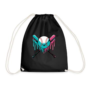 Baseball goutte sprays Batte de baseball et bas - Sac de sport léger - noir - Devant