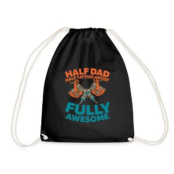 Tattoo Artist Tattoo Father Dad - Drawstring Bag - black - Front