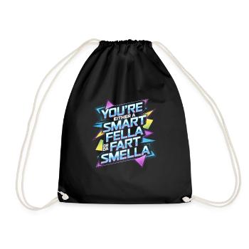 Vous êtes soit un gars intelligent, soit un pète - Sac de sport léger - noir - Devant