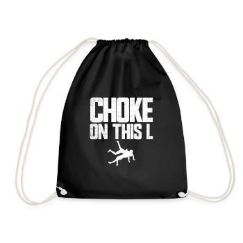 S’étouffer avec ce trash talk de lutteur L wres - Sac de sport léger - noir - Devant