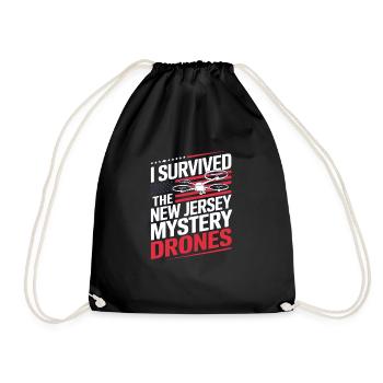 I survived the New Jersey Mystery Drones - Drawstring Bag - black - Front
