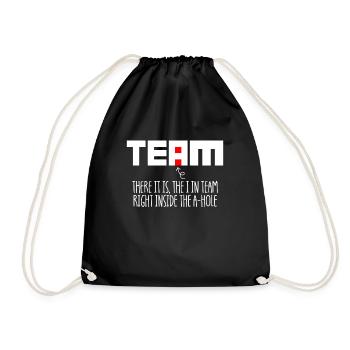 Le moi dans l’équipe, bourdonnement sarcastique drôle au bureau - Sac de sport léger - noir - Devant