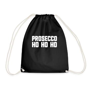 Prosecco Ho Ho Ho Fête de Noël Prosecco - Sac de sport léger - noir - Devant