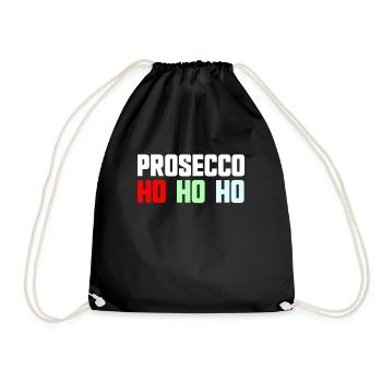 Prosecco Ho Ho Ho Fête de Noël Prosecco - Sac de sport léger - noir - Devant