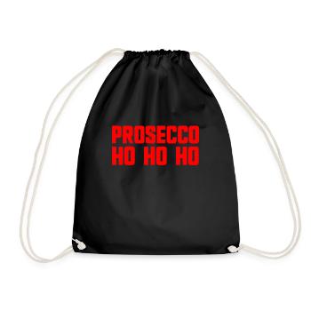 Prosecco Ho Ho Ho Fête de Noël Prosecco - Sac de sport léger - noir - Devant