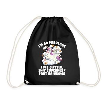 Je suis si fabuleux licorne sarcasme femme oeuf - Sac de sport léger - noir - Devant