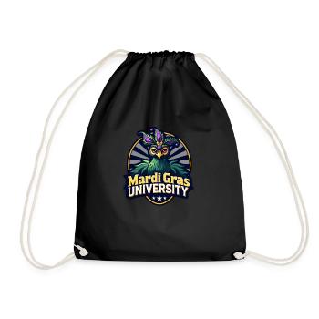 Mardi Gras University Peacock Frauen-Mardi Gras - Turnbeutel - Schwarz - Vorne