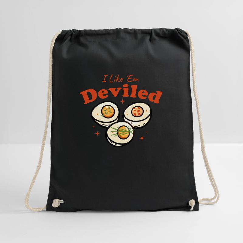 I liked Em Deviled Thanksgiving Deviled Eggs. Drawstring Bag