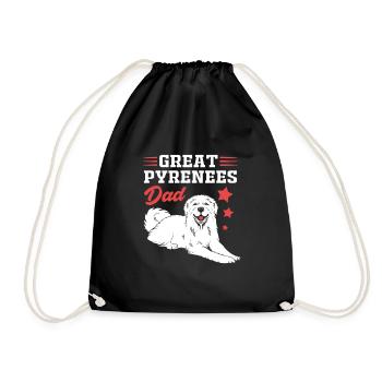 Chien des Pyrénées - Sac de sport léger - noir - Devant