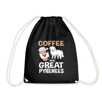Chien des Pyrénées - Sac de sport léger - noir - Devant