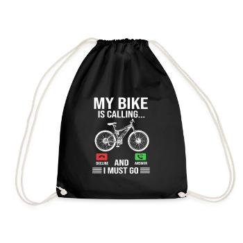 E-Bike EBike E Bike - Drawstring Bag - black - Front