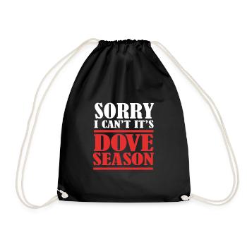 Pigeon Hunting Pigeon - Drawstring Bag - black - Front