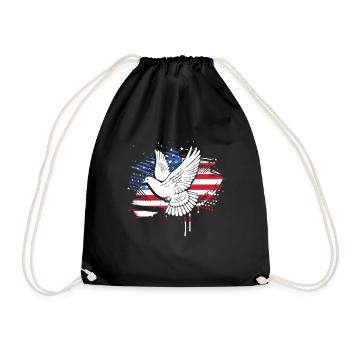 Pigeon Hunt Hunting Hunters - Drawstring Bag - black - Front