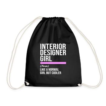Architecture Architect Interior Designer - Drawstring Bag - black - Front