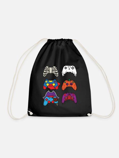 Halloween-Videospiel-Controller-Videospiel-Player - Turnbeutel - Schwarz