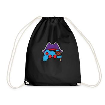Halloween Manette de jeu vidéo Pirate Gamer - Sac de sport léger - noir - Devant