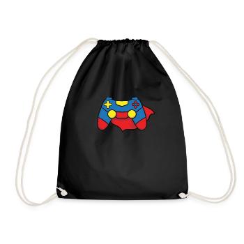 Halloween Manette de jeu vidéo Super-héros Gamer - Sac de sport léger - noir - Devant