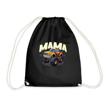Maman Monster Truck - Sac de sport léger - noir - Devant