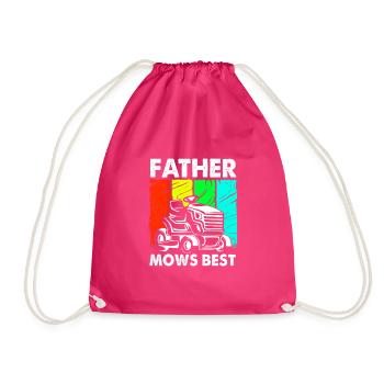 Tondeuse à gazon pelouse (prairie) - Sac de sport léger - fuchsia - Devant