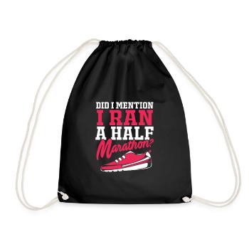 Marathon Runners Half Marathon Marathon - Drawstring Bag - black - Front