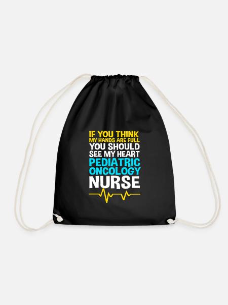 Childhood cancer Cancer survivor Cancer stinks - Drawstring Bag - black