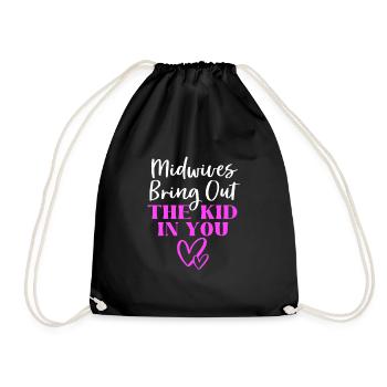 Sage-femme - Sac de sport léger - noir - Devant
