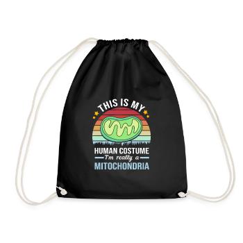 Molecule Structural Formula - Drawstring Bag - black - Front