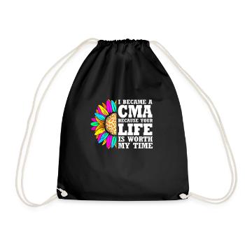MFA Medical Assistant - Drawstring Bag - black - Front