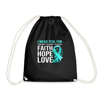 Trigeminal neuralgia - Drawstring Bag - black - Front